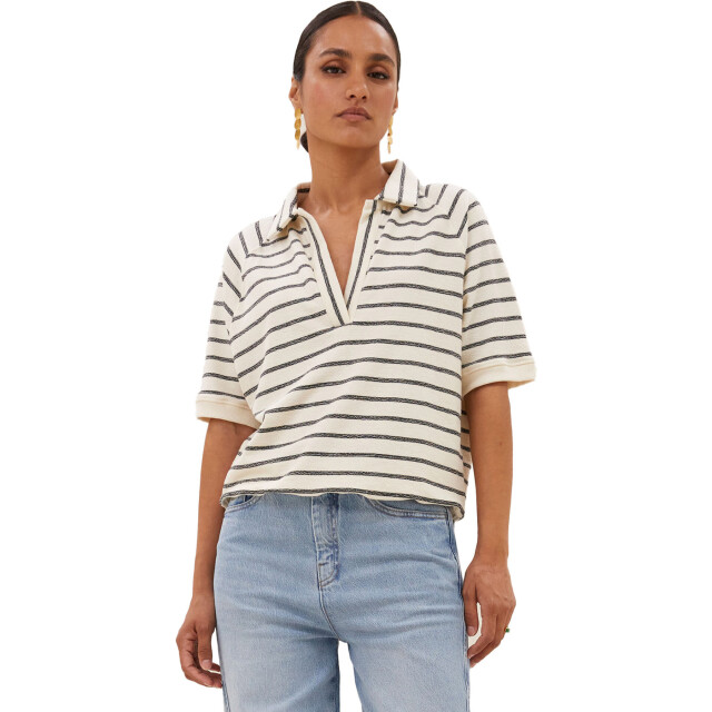 By-Bar Amsterdam Harper breton stripe top black 25111014-599 large
