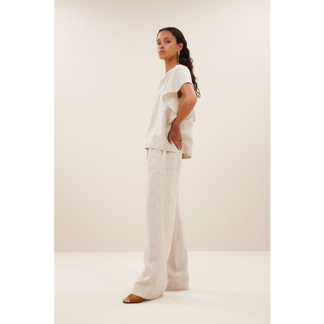 By-Bar Amsterdam Vina linen blouse linen 25112077-016 large