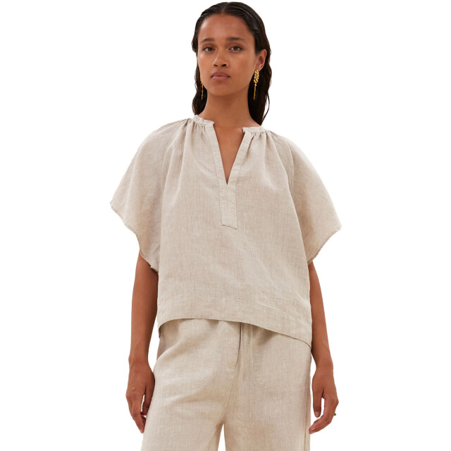 By-Bar Amsterdam Vina linen blouse linen 25112077-016 large