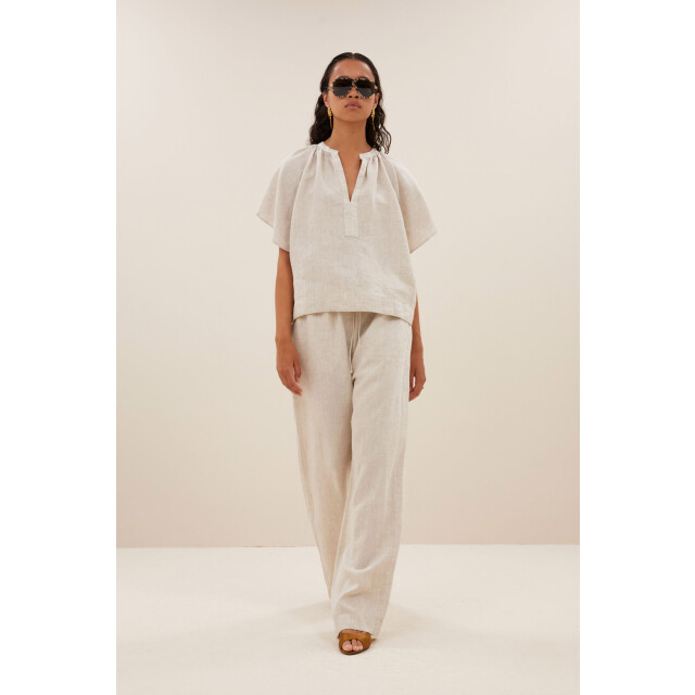 By-Bar Amsterdam Vina linen blouse linen 25112077-016 large