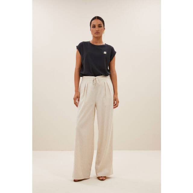 By-Bar Amsterdam Uma pants sand stripe 25118012-250 large