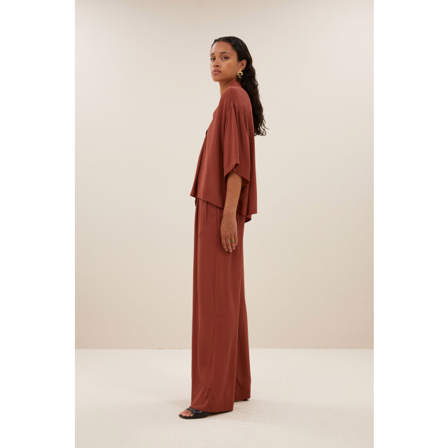 By-Bar Amsterdam Owen viscose blouse bricks 25112039-762 large