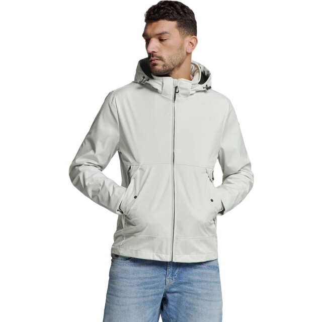 No Excess Jacket mid long hood detachable chalk 27630225-017 large
