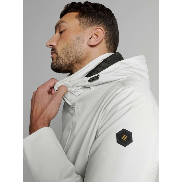 No Excess Jacket mid long hood detachable chalk 27630225-017 large