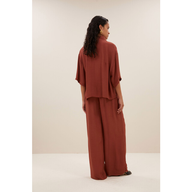 By-Bar Amsterdam Owen viscose blouse bricks 25112039-762 large