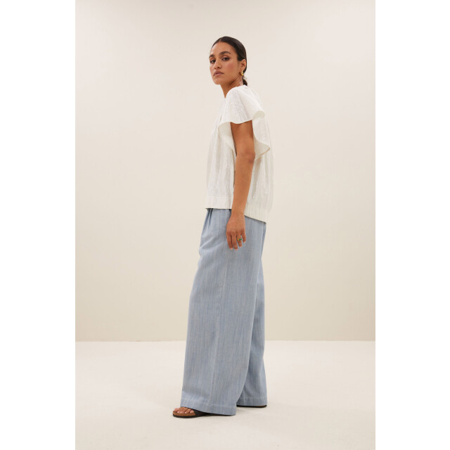 By-Bar Amsterdam Vina lurex blouse silver 25112046-810 large