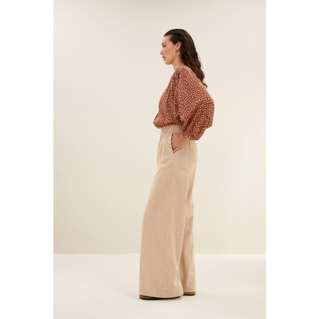 By-Bar Amsterdam Randy lurex stripe pants copper 25118022-252 large
