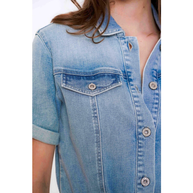 Geisha jeans jacket 55002-10 827 mid blue 06121.264.0019 large