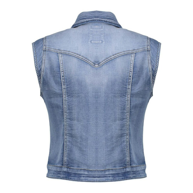 Geisha jeansjacket sleeveless 55021-10 827 mid blue 06121.264.0020 large