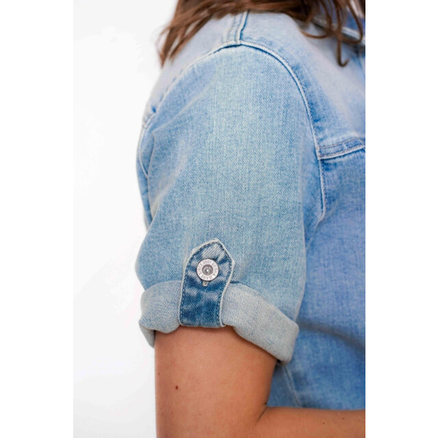 Geisha jeans jacket 55002-10 827 mid blue 06121.264.0019 large