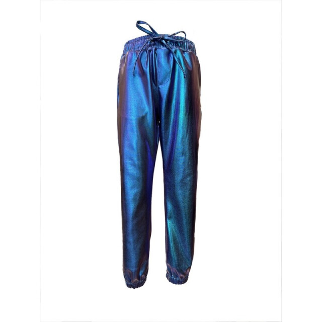 Dutch Dream Denim Zomer broek meisjes metallic - kisiwa SS25-66 BL - blauw - Kisiwa large