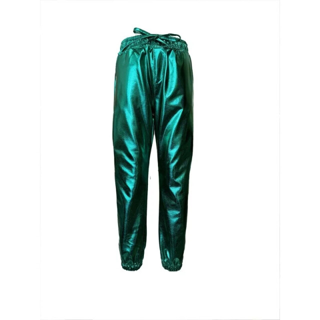 Dutch Dream Denim Zomer broek meisjes metallic - kisiwa SS25-66 GR - groen - Kisiwa large