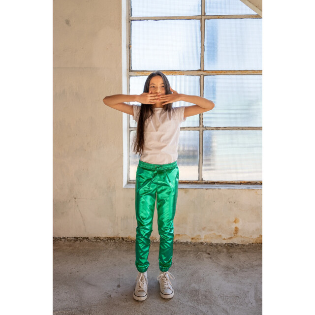 Dutch Dream Denim Zomer broek meisjes metallic - kisiwa SS25-66 GR - groen - Kisiwa large