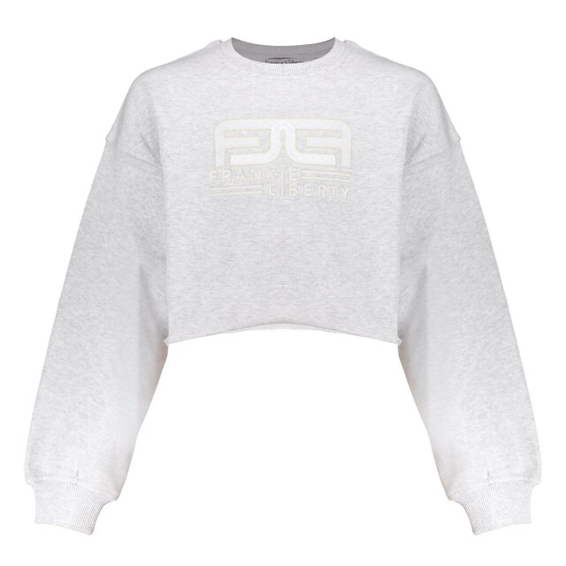 Frankie & Liberty Zomer sweatshirt meisjes melange rebel FL25258 - 13.1 Grey Melange - Rebel large