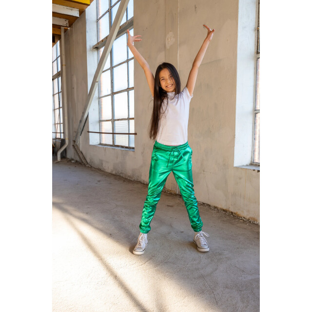 Dutch Dream Denim Zomer broek meisjes metallic - kisiwa SS25-66 GR - groen - Kisiwa large