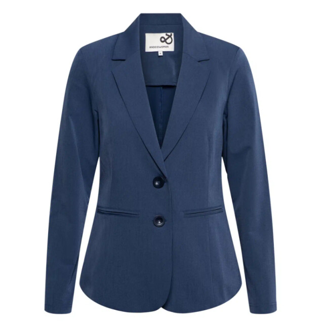 &Co Woman Phileine blazer- indigo melee phileine- blue indigo melee large