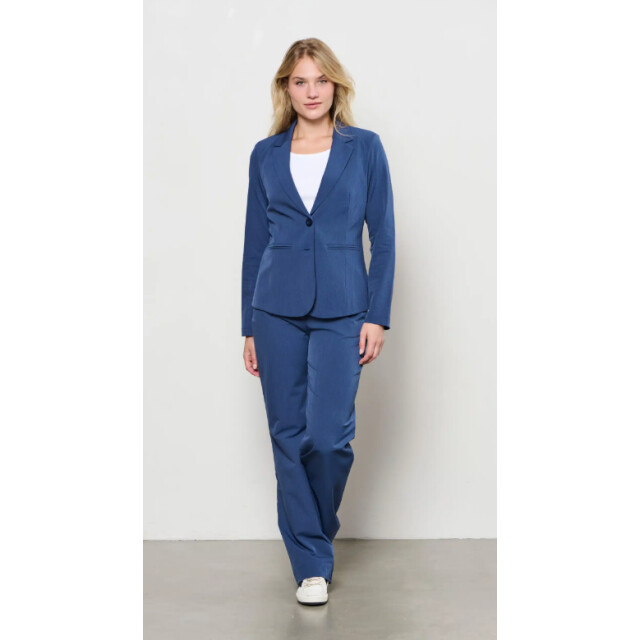 &Co Woman Phileine blazer- indigo melee phileine- blue indigo melee large