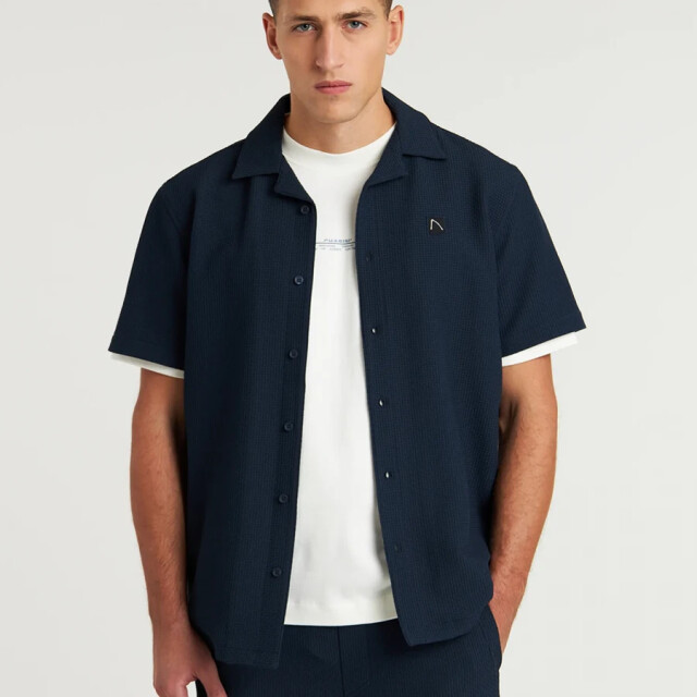 Chasin' 62120005 e63 doby structure overshirt met korte mouw chas E63/62120005 large