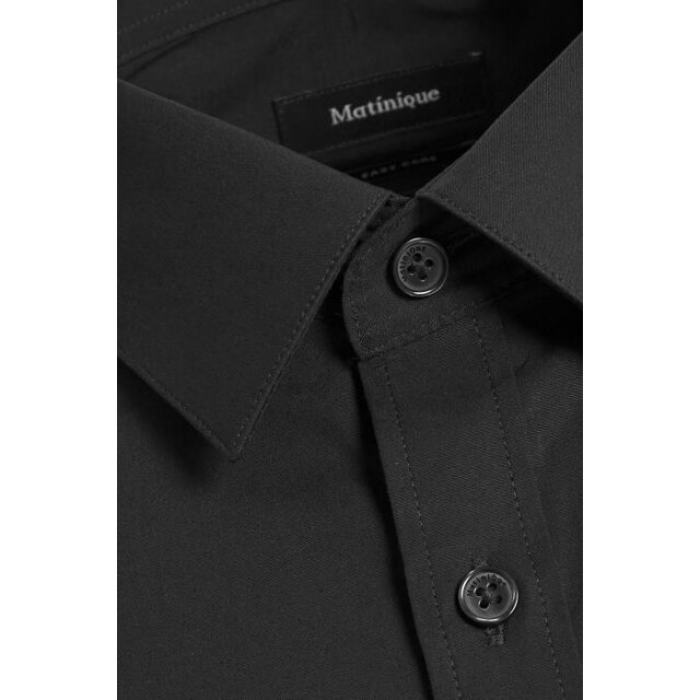 Matinique Robo new stretch black heren overhemd lange mouw Black/Robo N New Stretch large
