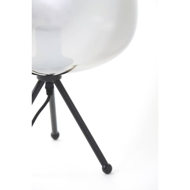 Light & Living Tafellamp smoke glas matzwart mayson Ø 30 x 43cm 1868512 large