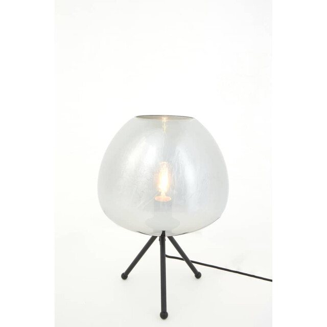 Light & Living Tafellamp smoke glas matzwart mayson Ø 30 x 43cm 1868512 large