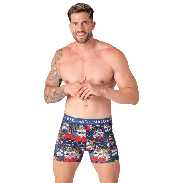 Muchachomalo Heren 10-pack boxershorts print/effen U-REMIX1010-16 large