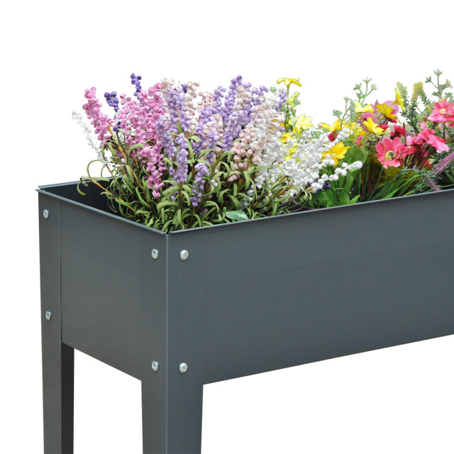 4goodz Plantenbak hoog staal verhoogd 100x30x80cm - 3068591 large