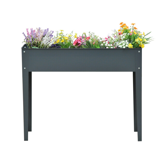 4goodz Plantenbak hoog staal verhoogd 100x30x80cm - 3068591 large