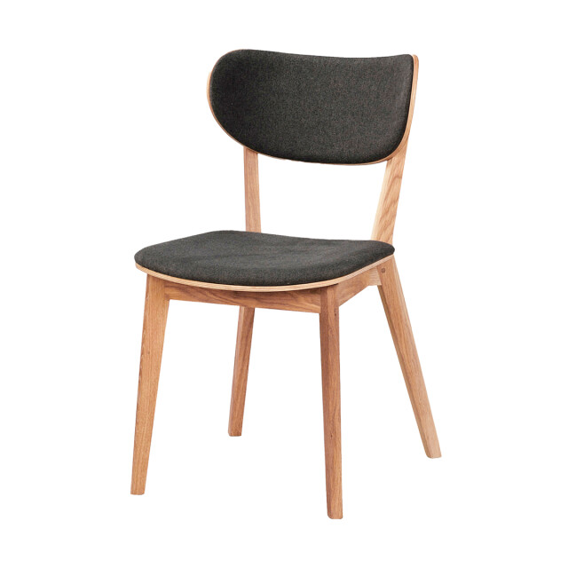 Rowico Home Kato eikenhouten eetkamerstoel naturel met grijze zitting 2028226 large