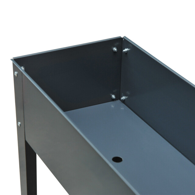4goodz Plantenbak hoog staal verhoogd 100x30x80cm - 3068591 large