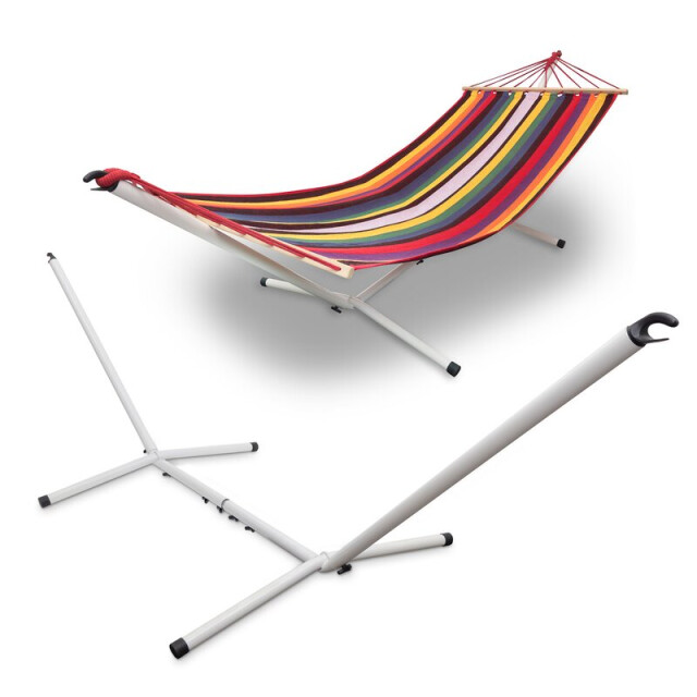 Hanse® Stevige verstelbare hangmatstandaard staal 300-340x100 cm 150kg max 3068802 large