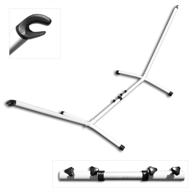 Hanse® Stevige verstelbare hangmatstandaard staal 300-340x100 cm 150kg max 3068802 large