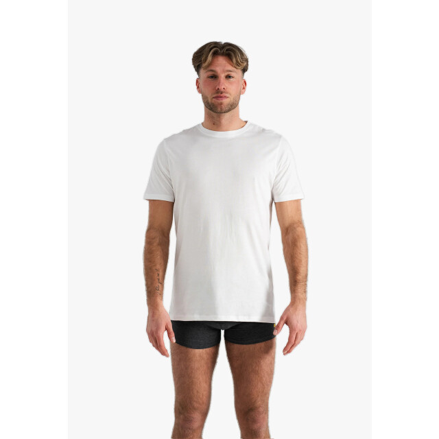 Phil & Co Heren ondershirt katoen t-shirt ronde hals 2-pack PH-TS-1 large