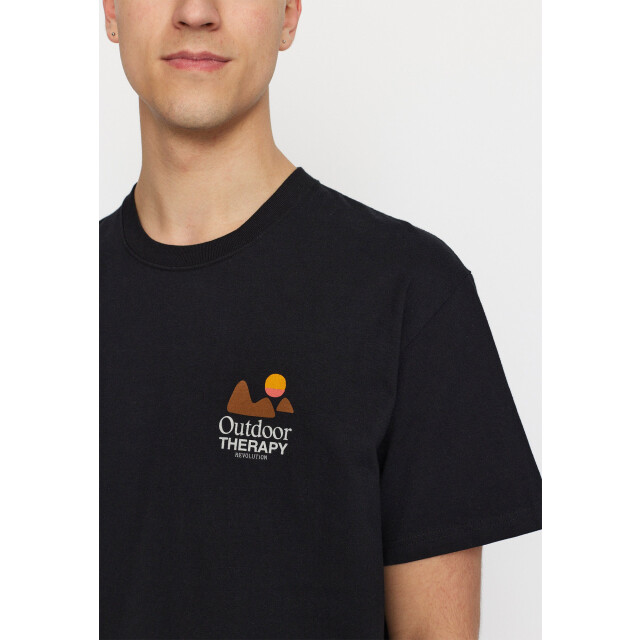 Revolution Printed t-shirt black 1387 THE black large