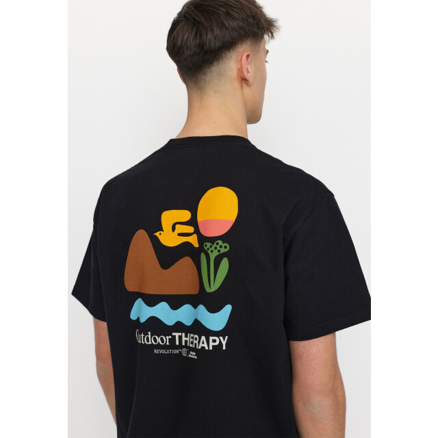 Revolution Printed t-shirt black 1387 THE black large