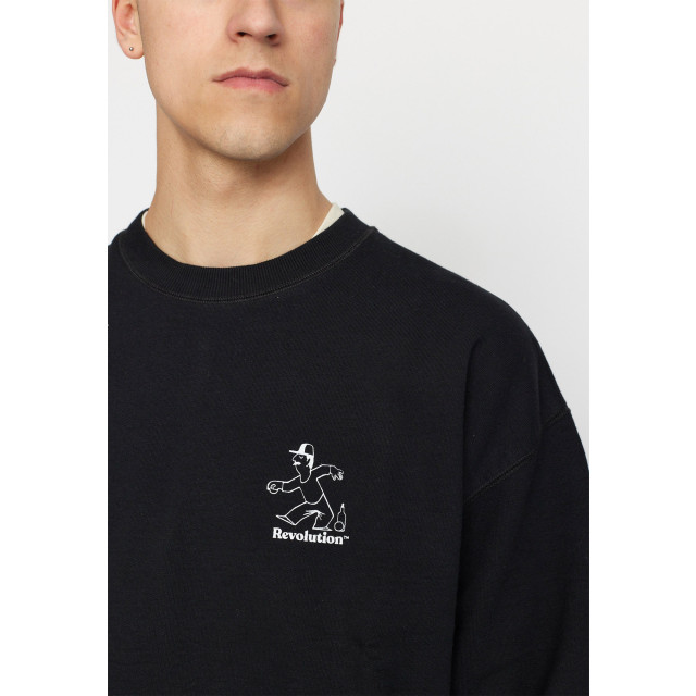 Revolution Printed crewneck black 2786 PET black large