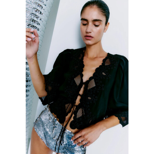 Copenhagen Muse Cm madelyn blouse black 205009-1000 large