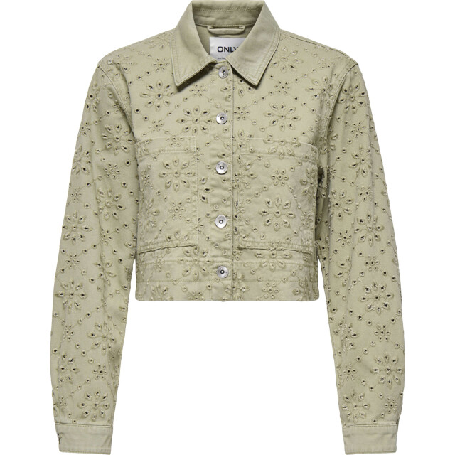 Only Onlelsa short crochet jacket otw elm 15338055-261775 large