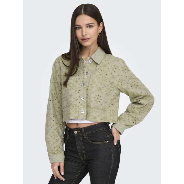 Only Onlelsa short crochet jacket otw elm 15338055-261775 large