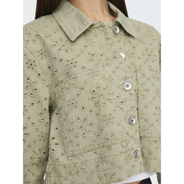 Only Onlelsa short crochet jacket otw elm 15338055-261775 large