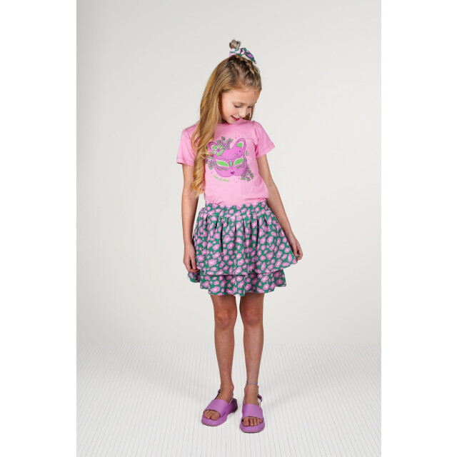 B.Nosy Zomer scrunchie meisjes /roze aop ally Y502-5905-990 large
