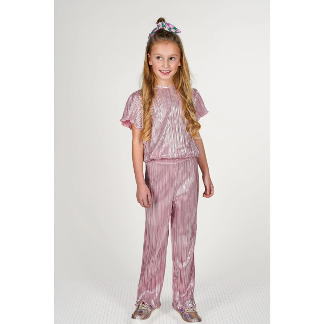 B.Nosy Zomer broek meisjes koraal blush metallic, plissee palomi Y502-5614-213 large