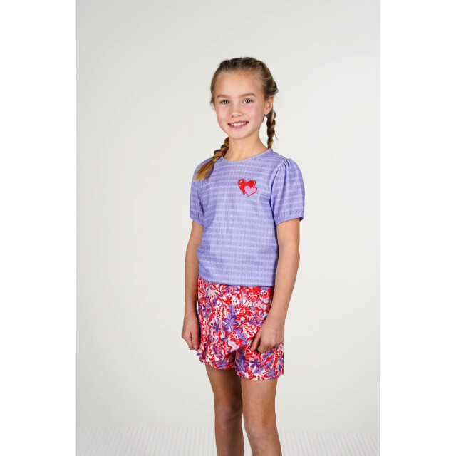B.Nosy Zomer skort meisjes /paars aop raven Y502-5707-906 large