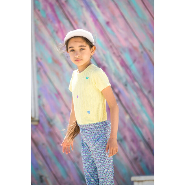 B.Nosy Zomer flair broek meisjes blauw/ aop phoebe Y502-5625-995 large