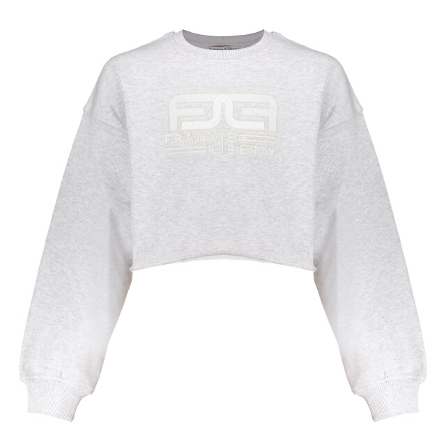 Frankie & Liberty Zomer sweatshirt meisjes melange rebel FL25258 - 13.1 Grey Melange - Rebel large
