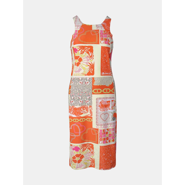 Mucho Gusto ® jurk cosenza rood hart elegantie MUCHO GUSTO® Jurk Cosenza Rood Hart Elegantie large