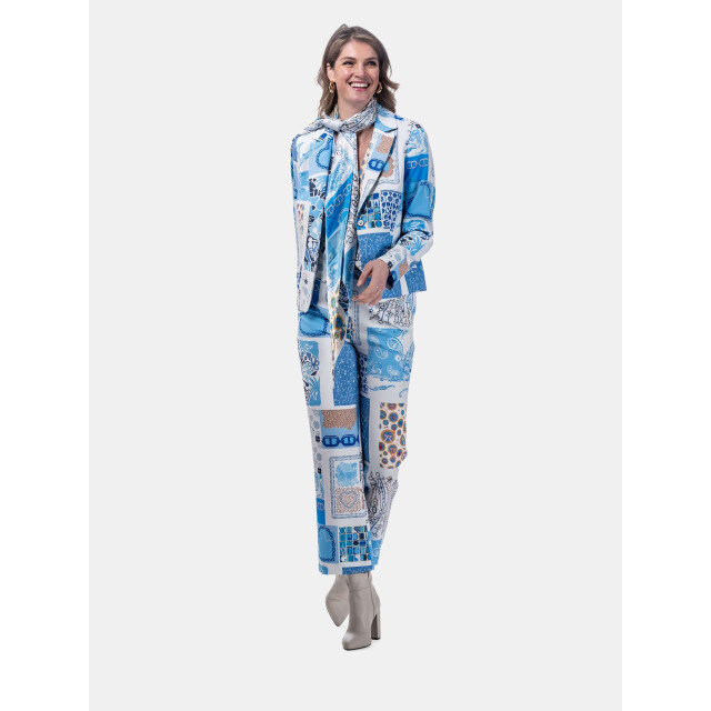 Mucho Gusto ® gilet lesbos blauw hart elegantie MUCHO GUSTO® Gilet Lesbos Blauw Hart Elegantie large