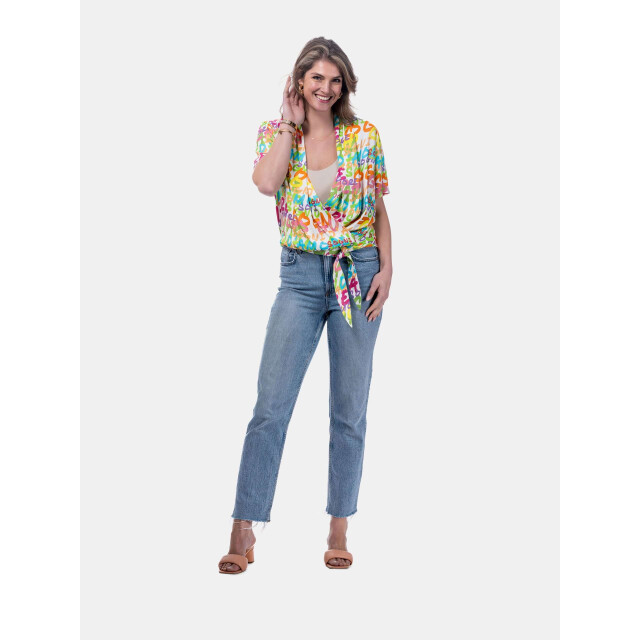 Mucho Gusto ® blouse crete kleurrijk amare gnare print MUCHO GUSTO® Blouse Crete Kleurrijk AMARE Print large