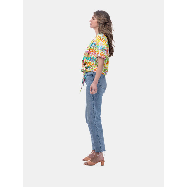 Mucho Gusto ® blouse crete kleurrijk amare gnare print MUCHO GUSTO® Blouse Crete Kleurrijk AMARE Print large