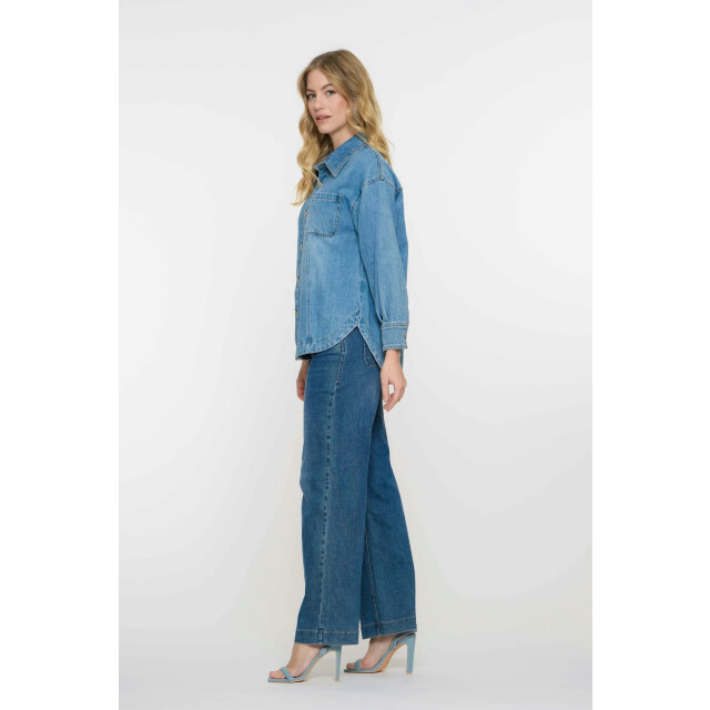 Geisha 51000-10 811 jeans wide stonewash denim 51000-10 811 large